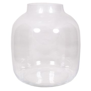 Runde Glas Vase GEORGIA OCEAN, klar, 29cm, Ø26cm
