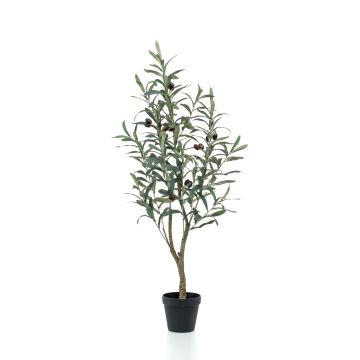 Künstlicher Olivenbaum CLAYTON, Kunststamm, mit Früchten, 90cm