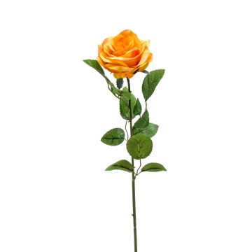 Künstliche Blume Rose PEZOS, gelb-orange, 60cm, Ø10cm