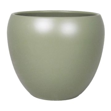 Keramik Pflanztopf URMIA BASAR, armeegrün-matt, 24cm, Ø27cm