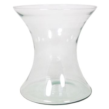 Blumen Vase LIZ OCEAN aus Glas, klar, 25cm, Ø23cm