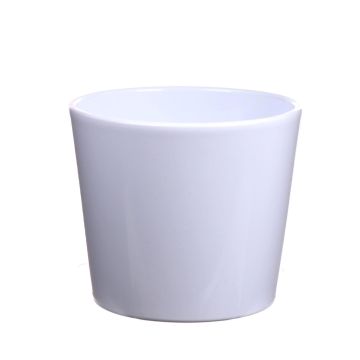 Pflanztopf GIENAH, Keramik, weiß, 12,5cm, Ø13,5cm