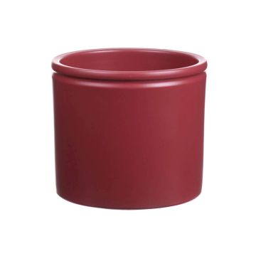 Keramiktopf ALCHIBA, rot-matt, 12,5cm, Ø14cm