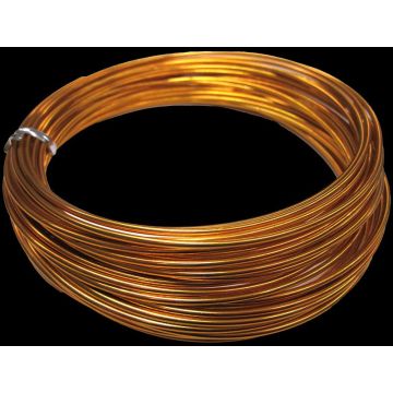 Aludraht TANEA, gold lackiert, 12m, Ø2mm