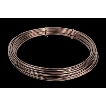 Aludraht TANEA, braun lackiert, 12m, Ø2mm