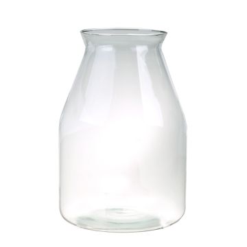 Flaschenvase JONITA, Eco Glas klar, 35cm, Ø24cm