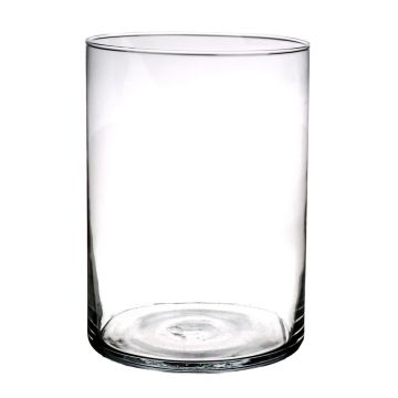 Glas Vase Zylinder SANYA AIR, transparent, 25cm, Ø18cm