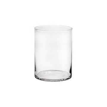 Glas Vase Zylinder SANYA AIR, transparent, 20cm, Ø12cm