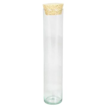 Korkenglas SINAN, transparent, 30cm, Ø6cm