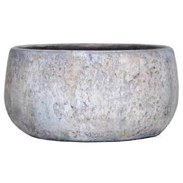Keramik Schale MORTAZA mit Maserung, blau-beige, 12cm, Ø24cm