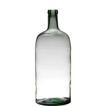 Glasflasche NIRAN, recycelt, klar-grün, 50cm, Ø19cm