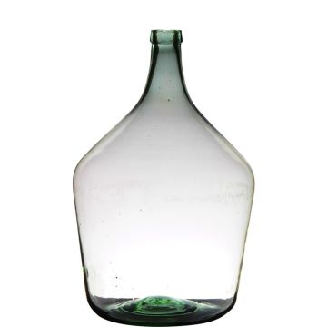 Glasballon JENSON, recycelt, klar-grün, 46cm, Ø29cm, 15L
