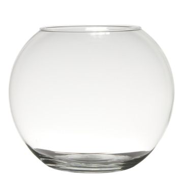 Kerzen Kugelvase TOBI EARTH aus Glas, klar, 23cm, Ø30cm