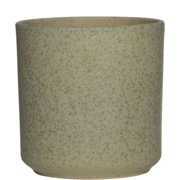 Keramik Blumentopf ARAYA, gesprenkelt, grün, 15cm, Ø15cm