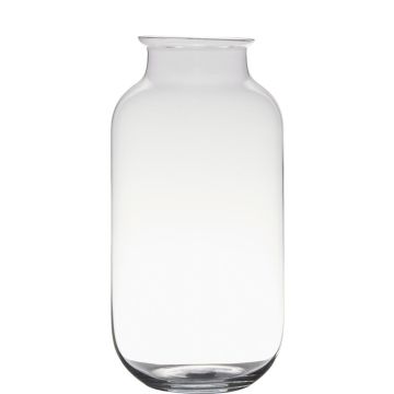 Bauchige Glas Vase NARUMOL, klar, 35cm, Ø17cm