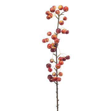 Kunstzweig Zierapfel KELZAR mit Früchten, rot, 85cm