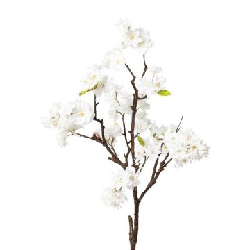 Künstlicher Zweig Zierkirsche VRELTA mit Blüten, weiß, 85cm
