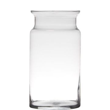 Blumenvase Glas HANNA EARTH, klar, 29,5cm, Ø15cm