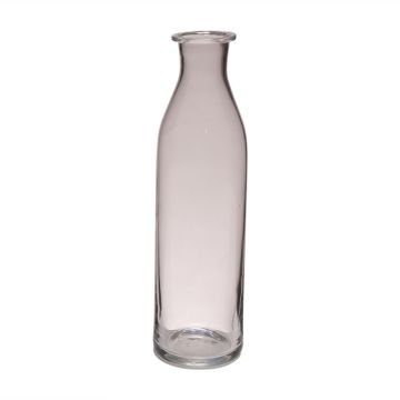 Glas Flasche ETIENNE, klar, 30cm, Ø7cm
