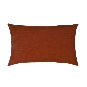 Zierkissen SILENA, dunkelorange, Ziernähte, 50x30cm