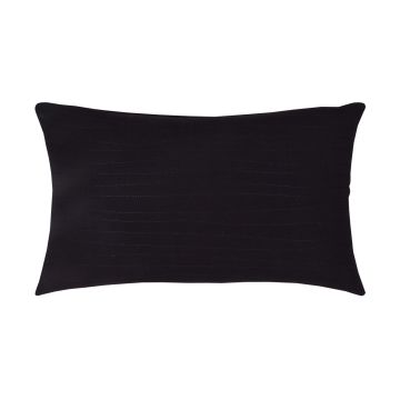 Zierkissen SILENA, schwarz, Ziernähte, 50x30cm