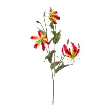 Kunstzweig Gloriosa TROFEL, pink-gelb, 90cm