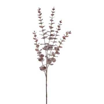 Künstlicher Zweig Eukalyptus TRELVO, burgunderrot, 75cm