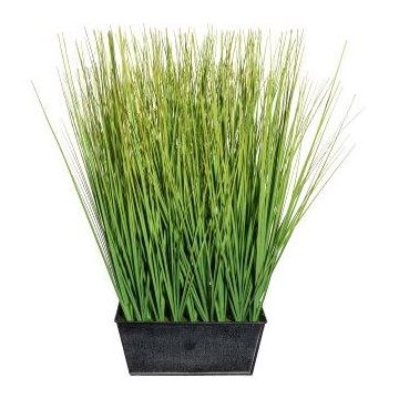Kunstgras Lampenputzergras LOPIMA im Zinkkasten, grün, 45cm