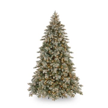 Plastik Blautanne PARIS SPEED, gefroren, LEDs, 245cm, Ø170cm