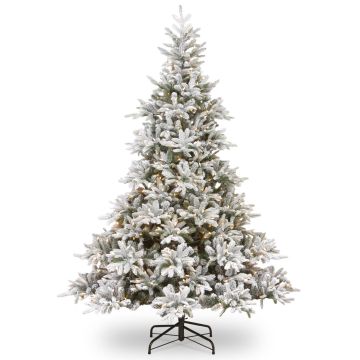 Künstlicher Weihnachtsbaum TORONTO SPEED, beschneit, LEDs, 180cm, Ø125cm