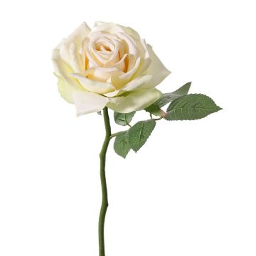 Fake Rose NIKOLETA, creme-rosa, 30cm, Ø12cm