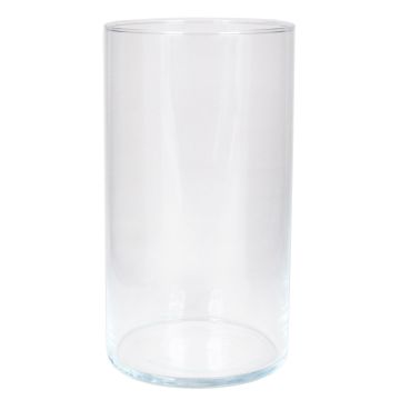 Zylinder Blumenvase SANNY aus Glas, klar, 29,5cm, Ø15,8cm