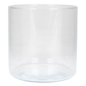 Zylinder Blumenvase SANNY aus Glas, klar, 19cm, Ø19,1cm
