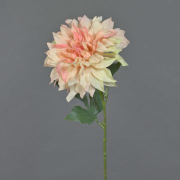 Kunstblume Dahlie NATSU, rosa-creme, 60cm, Ø17cm
