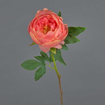Kunstblume Pfingstrose BARBRO, koralle, 65cm, Ø11cm