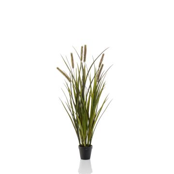 Kunstschilf ZWENA mit Rispen, grün-gelb, 85cm