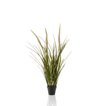 Fuchsschwansgras künstlich ANOUR mit Rispen, grün-braun, 90cm
