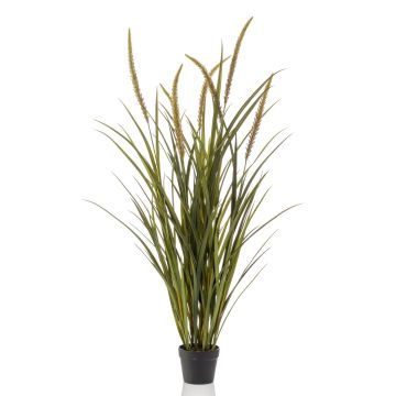 Fuchsschwansgras künstlich ANOUR mit Rispen, grün-braun, 130cm