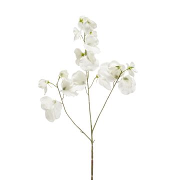 Deko Kunstblume Duftwicke KANZI, weiß, 75cm, Ø4-7cm