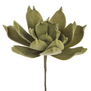 Kunst Aloe Vera LIERA mit Glitzer, olivgrün, 30cm
