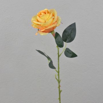 Kunstrose ELEAZAR, orange, 65cm, Ø9cm