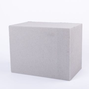 Steckmoos Block IZIAR für Kunstblumen, grau, 18,5x32x23cm