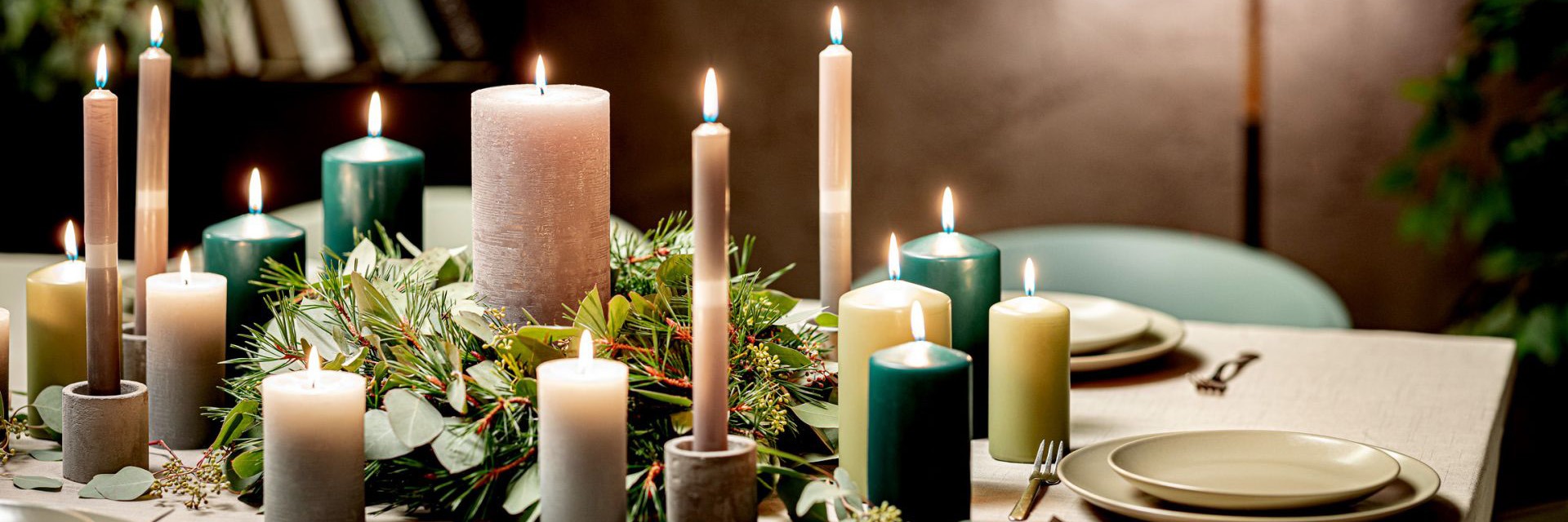 Kerzen auf INNA Glas